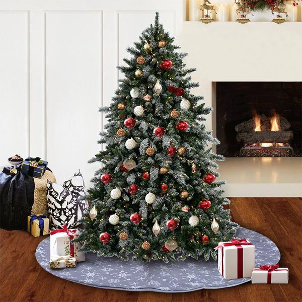 the christmas tree skirt christmas tree carpet decorations for home new year xmas decor gray snowflake carpet cloths
the christmas tree skirt christmas tree carpet decorations for home new year xmas decor gray snowflake carpet cloths