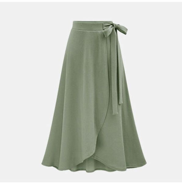 women elastic waist solid pleated vintage a-line loose long skirt swing, Black
women elastic waist solid pleated vintage a-line loose long skirt swing, Black