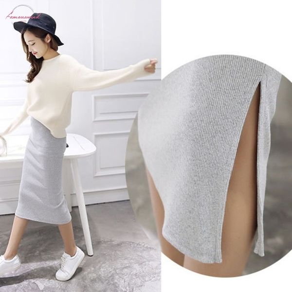 2017 spring autumn and winter package hip skirt slit skirts women step skirt stretch slim thin female skirts long skirts, Black
2017 spring autumn and winter package hip skirt slit skirts women step skirt stretch slim thin female skirts long skirts, Black