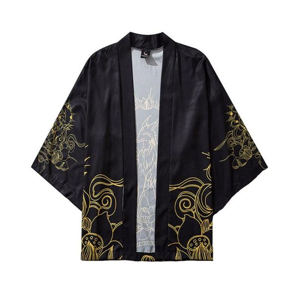 summer mens kimono shirt plus size japanese kimono cardigan patterns open stitch fish dragon print harajuku men clothing, White;black
summer mens kimono shirt plus size japanese kimono cardigan patterns open stitch fish dragon print harajuku men clothing, White;black