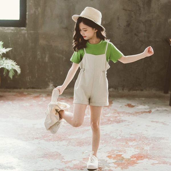 2020 new kids girls clothing set 2pcs girl summer shorts suits casual teen clothes for children 4 6 8 10 12 13 14 year, White
2020 new kids girls clothing set 2pcs girl summer shorts suits casual teen clothes for children 4 6 8 10 12 13 14 year, White
