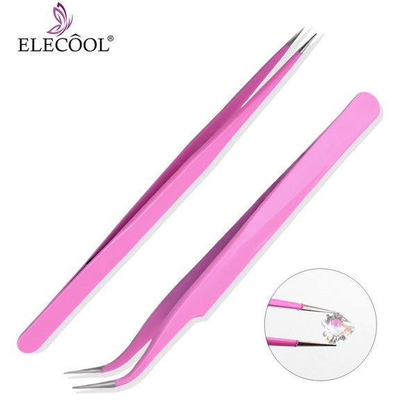 elecool curved/straight nail art tweezers clip rhinestones picking nippers stainless steel nail tweezer art picking tool
elecool curved/straight nail art tweezers clip rhinestones picking nippers stainless steel nail tweezer art picking tool