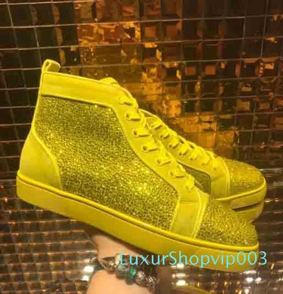 2019 with rhinestone mens women casual shoes red bottom multi color high flats sneaker fashion designer summer autum shoes, Black
2019 with rhinestone mens women casual shoes red bottom multi color high flats sneaker fashion designer summer autum shoes, Black