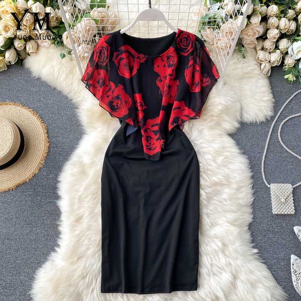 yuoomuoo europe fashion women dress summer chiffon ruffled rose print black dress bodycon elegant ladies office vestidos, Black;gray
yuoomuoo europe fashion women dress summer chiffon ruffled rose print black dress bodycon elegant ladies office vestidos, Black;gray