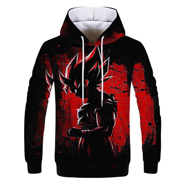 mens designer red dragon ball d digital printing hooded sweater, Black
mens designer red dragon ball d digital printing hooded sweater, Black