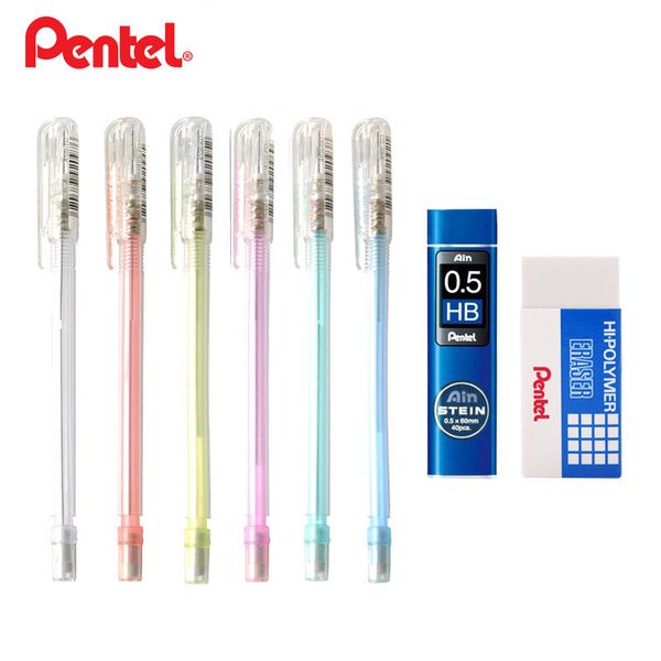 pentel a105 0.5mm mechanical pencil 0.5hb pencil refill eraser set primary medium school student mechanical pencils stationery, Blue;orange
pentel a105 0.5mm mechanical pencil 0.5hb pencil refill eraser set primary medium school student mechanical pencils stationery, Blue;orange