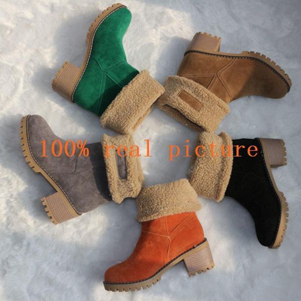 women boots female winter shoes woman fur warm snow boots square heels bottines ankle boots platform botas mujer b675, Black
women boots female winter shoes woman fur warm snow boots square heels bottines ankle boots platform botas mujer b675, Black