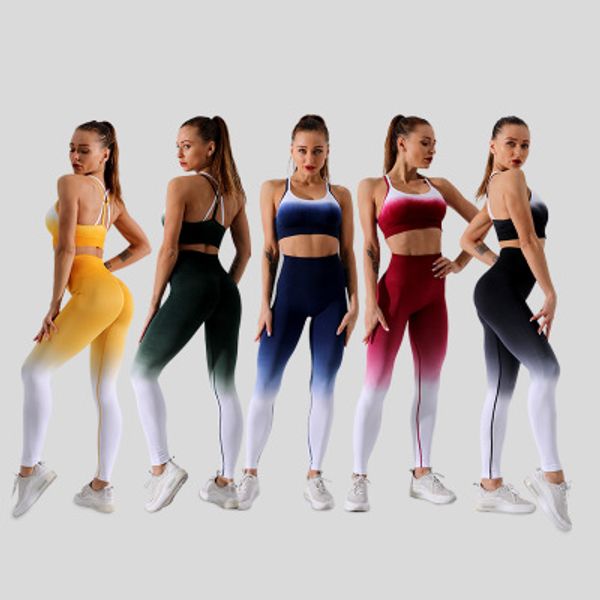 2 piece ombre gym set yoga sets women gym clothes sports bra and leggings woman sportswear female fitness clothing suit, White;black
2 piece ombre gym set yoga sets women gym clothes sports bra and leggings woman sportswear female fitness clothing suit, White;black