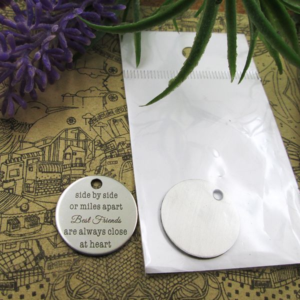 40pcs--"side by side or miles apart be st friends"stainless steel charms more style for choosing diy charms pendants necklace, Bronze;silver
40pcs--"side by side or miles apart be st friends"stainless steel charms more style for choosing diy charms pendants necklace, Bronze;silver
