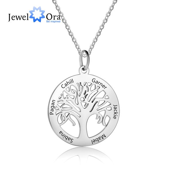 tree of life personalized gift engrave name necklace stainless steel necklaces & pendants for mom jewelry (jewelora ne103172, Silver
tree of life personalized gift engrave name necklace stainless steel necklaces & pendants for mom jewelry (jewelora ne103172, Silver
