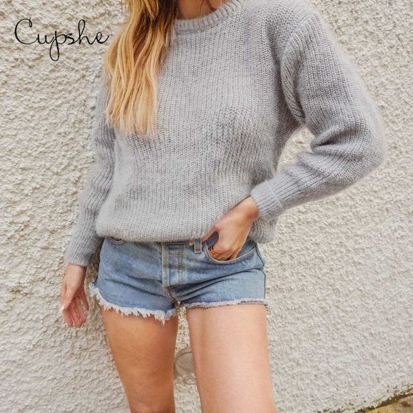 cupshe gray fuzzy fluffy sweaters women loose long sleeve knitted 2019 autumn winter casual female jumper pullovers, White;black
cupshe gray fuzzy fluffy sweaters women loose long sleeve knitted 2019 autumn winter casual female jumper pullovers, White;black