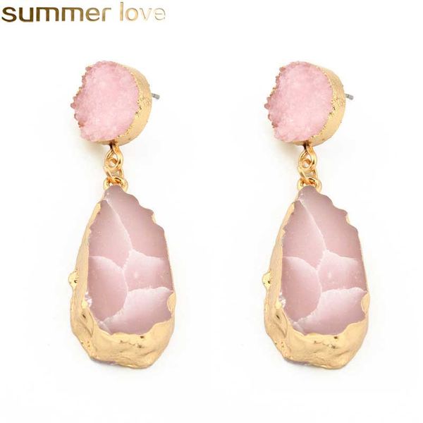 fashion geometric druzy resin earrings glittery acrylic stone dangle earring gold plated for women jewelry gifts, Silver
fashion geometric druzy resin earrings glittery acrylic stone dangle earring gold plated for women jewelry gifts, Silver