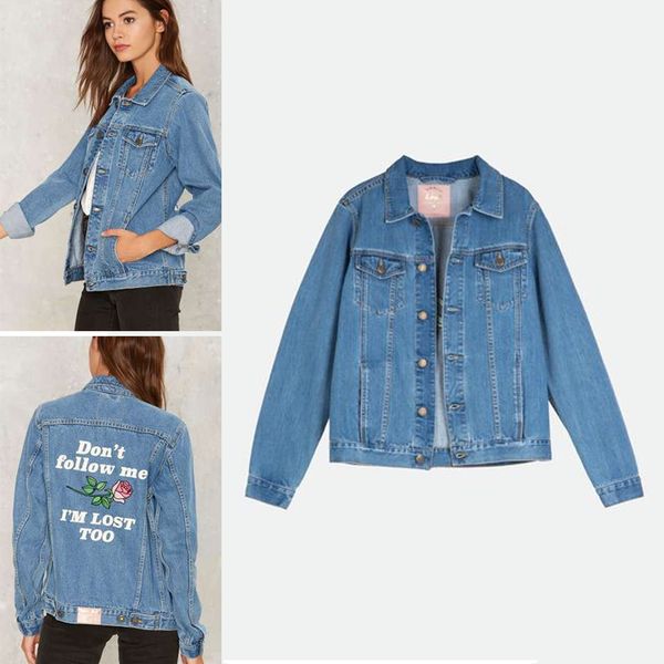 ladies fashion popular back embroidery flower women letter printing denim jacket outerwear large casual long sleeve size, Black;brown
ladies fashion popular back embroidery flower women letter printing denim jacket outerwear large casual long sleeve size, Black;brown