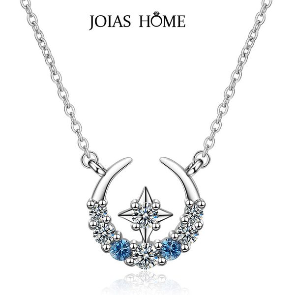 joiashome 925 стерлингового серебро ожерелья корейская версия с blue star moon коротких ключицами цепи свадебного ужином подарком, Silver
joiashome 925 стерлингового серебро ожерелья корейская версия с blue star moon коротких ключицами цепи свадебного ужином подарком, Silver