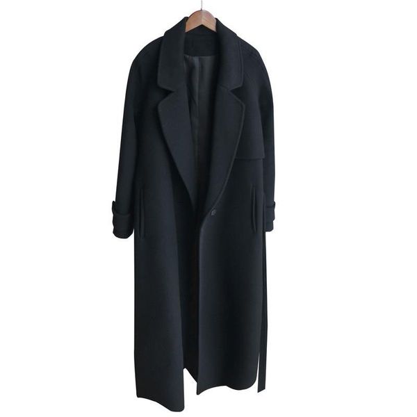 winter women cashmere wool jacket new fashion medium long loose woolen coat black slim long-sleeved woolen outerwear
winter women cashmere wool jacket new fashion medium long loose woolen coat black slim long-sleeved woolen outerwear