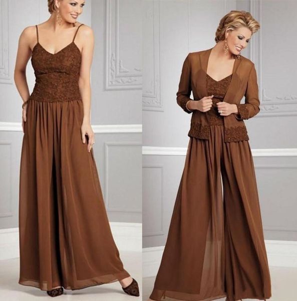 elegant mother of the bride jumpsuit with jacket long sleeve lace chiffon spaghetti plus size wedding guest dresses groom mothers wear, Black;red
elegant mother of the bride jumpsuit with jacket long sleeve lace chiffon spaghetti plus size wedding guest dresses groom mothers wear, Black;red