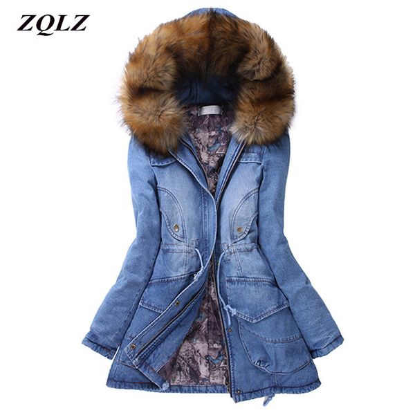 zqlz winter jacket women 2020 new hooded fur collar thick warm denim coat female snow wear outwear ladies parka mujer, Black
zqlz winter jacket women 2020 new hooded fur collar thick warm denim coat female snow wear outwear ladies parka mujer, Black
