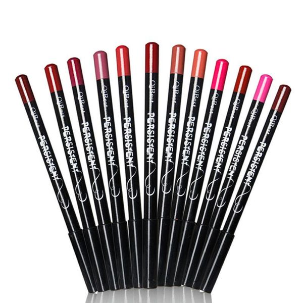 12 pcs fashion black handle waterproof lip liner 12 color / box
12 pcs fashion black handle waterproof lip liner 12 color / box
