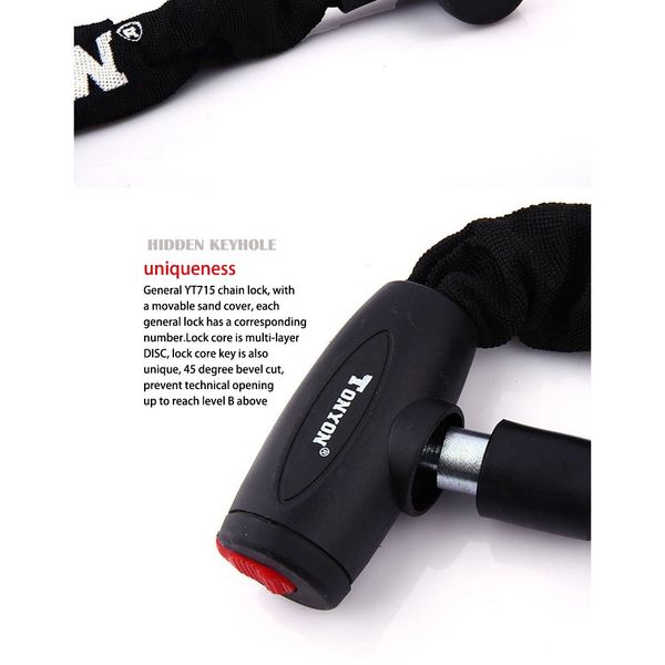 bicycle lock safe metal anti-theft outdoor bike chain lock security anti-theft with keys for bike, motorcycle, bicycle, door
bicycle lock safe metal anti-theft outdoor bike chain lock security anti-theft with keys for bike, motorcycle, bicycle, door