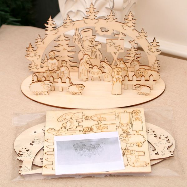 christmas table decorations wooden puzzle diy ornaments three-dimensional puzzle children handmade gifts @ls
christmas table decorations wooden puzzle diy ornaments three-dimensional puzzle children handmade gifts @ls