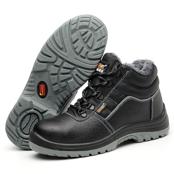 big size mens casual steel toe cap working safety boots warm fur winter shoes cow leather worker cotton shoe security snow botas, Black
big size mens casual steel toe cap working safety boots warm fur winter shoes cow leather worker cotton shoe security snow botas, Black