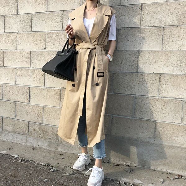 superaen korean style sleeveless trench coat for women wild cotton 2019 spring and autumn new ladies windbreaker fashion, Tan;black
superaen korean style sleeveless trench coat for women wild cotton 2019 spring and autumn new ladies windbreaker fashion, Tan;black