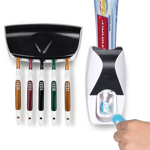eco-friendly toothpaste dispenser with 5 toothbrush holder bathroom products wall mount rack bath set toothpaste squeezers kit
eco-friendly toothpaste dispenser with 5 toothbrush holder bathroom products wall mount rack bath set toothpaste squeezers kit