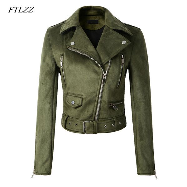 ftlzz new women suede faux leather jackets autumn winter lady motorcycle coat black green yellow biker outwear
ftlzz new women suede faux leather jackets autumn winter lady motorcycle coat black green yellow biker outwear