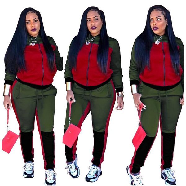 tracksuits contrast color fashion womens sport womens sets long sleeve outdoor females apparel panelled women designer, Gray
tracksuits contrast color fashion womens sport womens sets long sleeve outdoor females apparel panelled women designer, Gray