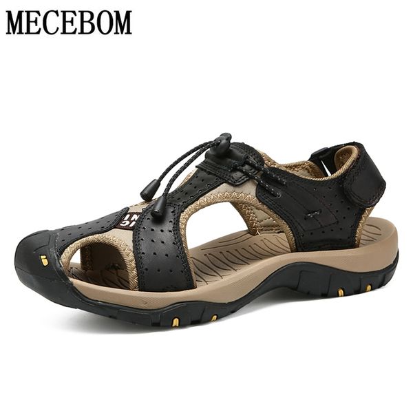 men's sandals summer comfortable split leather shoes for male breathable men casual shoes beach sandals slipper 39-46 a7236m, Black
men's sandals summer comfortable split leather shoes for male breathable men casual shoes beach sandals slipper 39-46 a7236m, Black