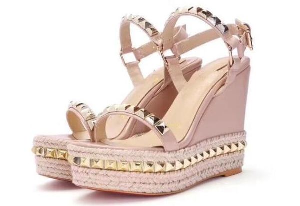 women pyraclou 11cm wedges sandals shoes,striated pyramid studs,women slippers,women leather shoes,size 35-40,ing, Black
women pyraclou 11cm wedges sandals shoes,striated pyramid studs,women slippers,women leather shoes,size 35-40,ing, Black