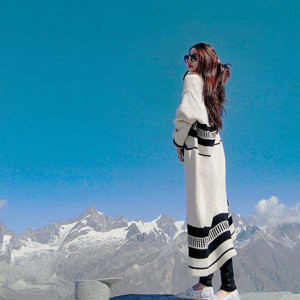 spring knitting trench woman casual long coat women autumn loose windbreaker spliced geometric pattern cardigan clothes, Tan;black
spring knitting trench woman casual long coat women autumn loose windbreaker spliced geometric pattern cardigan clothes, Tan;black