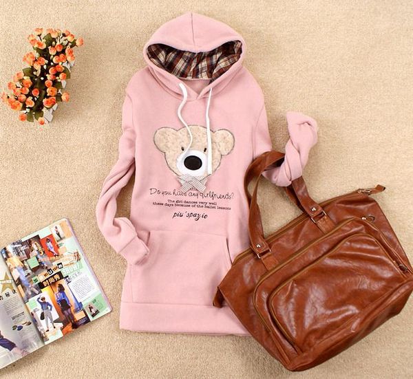 autumn winter womens sweatshirt cute bear long sweatshirts big girl hoodies, Black
autumn winter womens sweatshirt cute bear long sweatshirts big girl hoodies, Black
