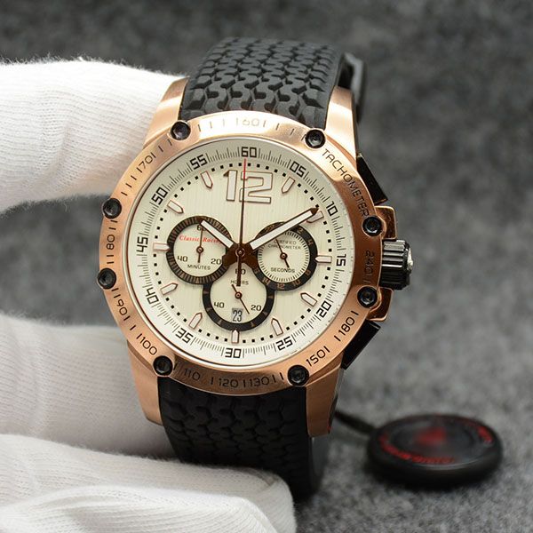men mens wristwatches 45.5mm quartz chrono gold watches dial rubber watch superfast strap white stainless steel shipping case riqoq, Slivery;brown
men mens wristwatches 45.5mm quartz chrono gold watches dial rubber watch superfast strap white stainless steel shipping case riqoq, Slivery;brown