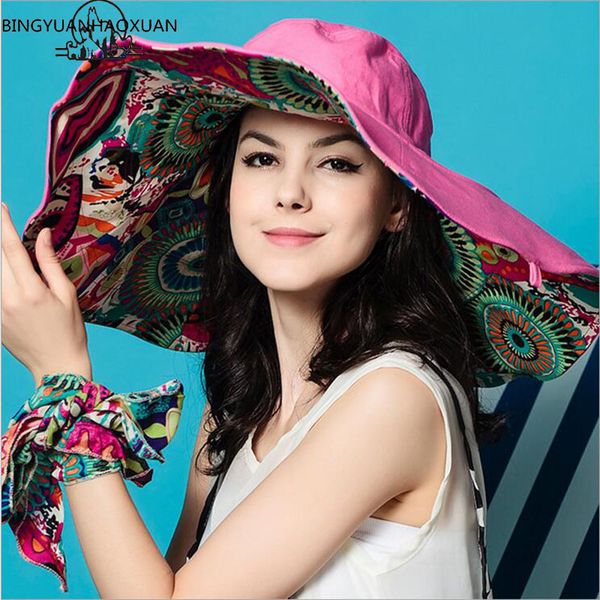 bingyuanhaoxuan sun hats hats sun for women summer large beach hat flower printed wide brim, Blue;gray
bingyuanhaoxuan sun hats hats sun for women summer large beach hat flower printed wide brim, Blue;gray