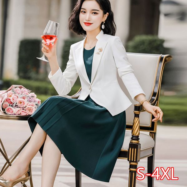 2020 spring long-sleeved professional suit female beauty salon broadcast host l jewelry shop suit, White;black
2020 spring long-sleeved professional suit female beauty salon broadcast host l jewelry shop suit, White;black