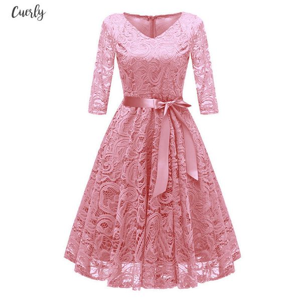 womens clothing v neck sleeve dress vintage twill casual solid color lace cocktail party a line swing ladies dress 2020, Black;gray
womens clothing v neck sleeve dress vintage twill casual solid color lace cocktail party a line swing ladies dress 2020, Black;gray