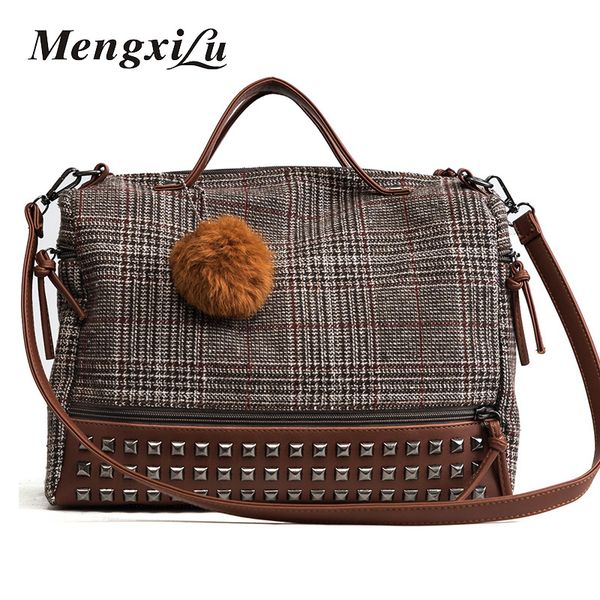 vintage rivet women bag pu leather patchwork handbags women famous brands crossbody bags tassel large capacity messenger bag
vintage rivet women bag pu leather patchwork handbags women famous brands crossbody bags tassel large capacity messenger bag