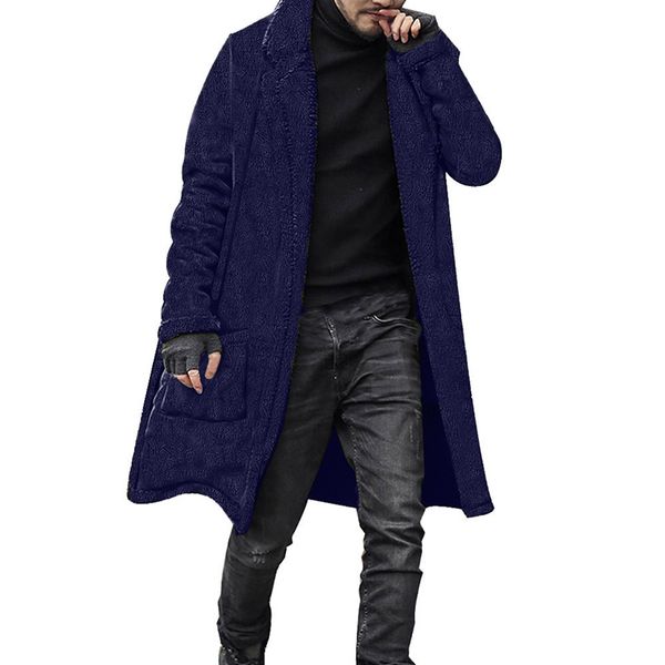 mens lapel collar thick fleece winter coat overcoat long sleeve outwear jacket, Black;brown
mens lapel collar thick fleece winter coat overcoat long sleeve outwear jacket, Black;brown