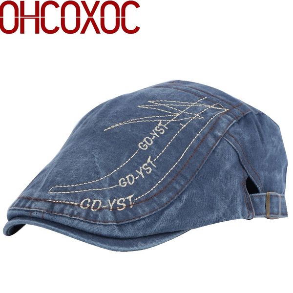 men's women's casual berets hats vintage style cap embroidery geometric pattern washable color cotton adjustable casquette, Blue;gray
men's women's casual berets hats vintage style cap embroidery geometric pattern washable color cotton adjustable casquette, Blue;gray