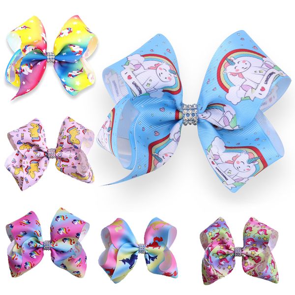 styles girls hair clips 5 inche rainbow bows kids children unicorn clips ribbon bubble bow accessory animal stripe hairpins dhl jy201, Slivery;white 
styles girls hair clips 5 inche rainbow bows kids children unicorn clips ribbon bubble bow accessory animal stripe hairpins dhl jy201, Slivery;white
