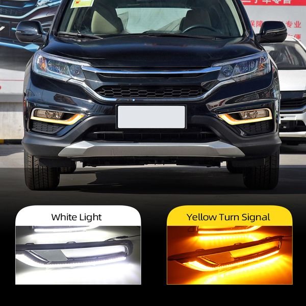 2pcs for honda crv cr-v 2015 2016 led car drl daytime running light bumper front fog lamp turn signal yellow
2pcs for honda crv cr-v 2015 2016 led car drl daytime running light bumper front fog lamp turn signal yellow