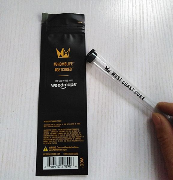 115mm pro roll cone plastic tube with mylar zipper bag packaging 1 joint cures jonts west coast cure tube packaging
115mm pro roll cone plastic tube with mylar zipper bag packaging 1 joint cures jonts west coast cure tube packaging