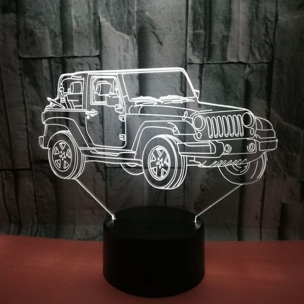 new off-road vehicle 3d night light usb power colorful touch led visual lamp gift decoration small table 3d lamp
new off-road vehicle 3d night light usb power colorful touch led visual lamp gift decoration small table 3d lamp