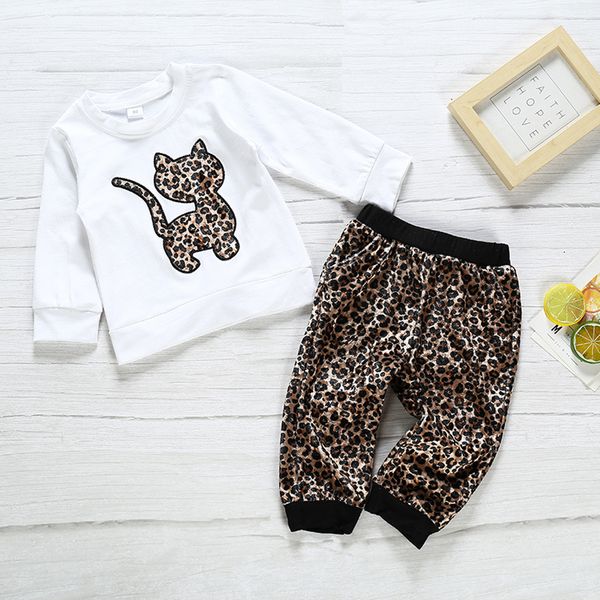 baby girls cat leopard sets print t-shirt pants trousers set clothes toddler cute and casual suit bolalar kostyumi #bzp, White
baby girls cat leopard sets print t-shirt pants trousers set clothes toddler cute and casual suit bolalar kostyumi #bzp, White