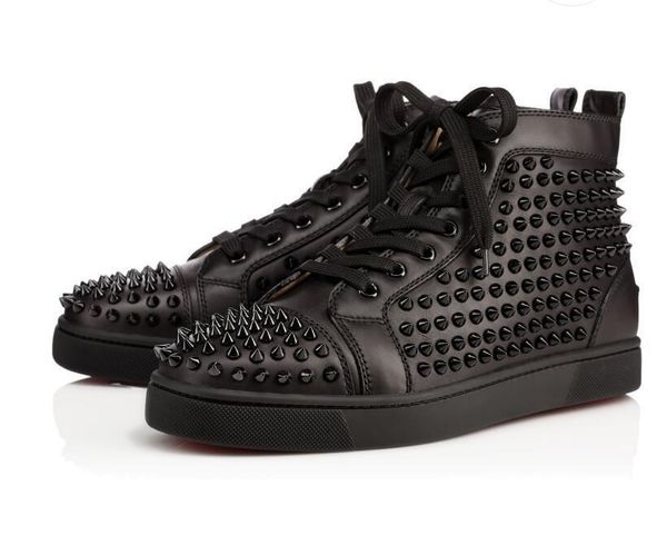 wholesale italy brand sneakers red bottom men shoes full spiked high cut genuine leather red sole studs sneaker white black in s
wholesale italy brand sneakers red bottom men shoes full spiked high cut genuine leather red sole studs sneaker white black in s
