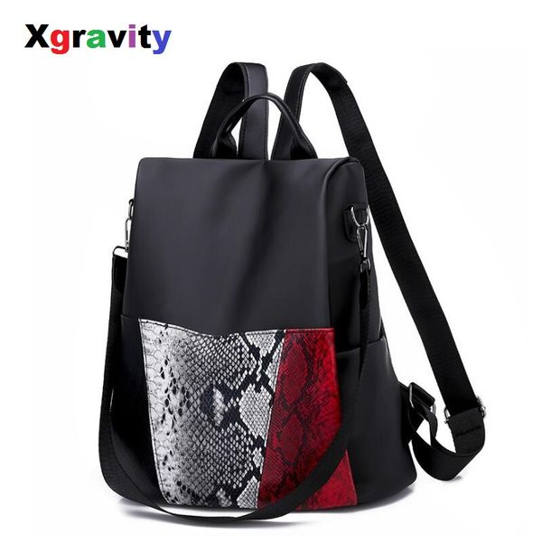 xgravity travel bags snake skin backpack female fashion bag large capacity ladies anti-theft travel backpack soft leather h115
xgravity travel bags snake skin backpack female fashion bag large capacity ladies anti-theft travel backpack soft leather h115