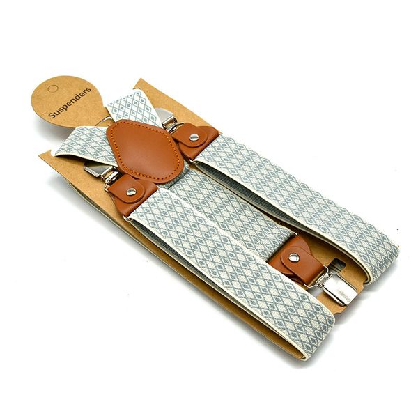 beige jacquard small plaid men 3 clips hanging pants men's elastic strap shirts strap clips 3.5cm shoulder, Black;white
beige jacquard small plaid men 3 clips hanging pants men's elastic strap shirts strap clips 3.5cm shoulder, Black;white