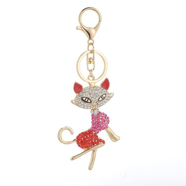 lovely rhinestone alloy keyring women key chain bag hanging decor gift, Silver
lovely rhinestone alloy keyring women key chain bag hanging decor gift, Silver