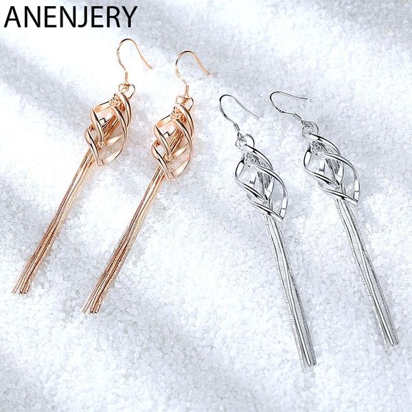 anenjery 925 sterling silver earrings long tassel twisted drop earrings for women oorbellen trendy jewelry s-e872
anenjery 925 sterling silver earrings long tassel twisted drop earrings for women oorbellen trendy jewelry s-e872
